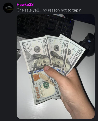 Hawke33 - One sale earnings