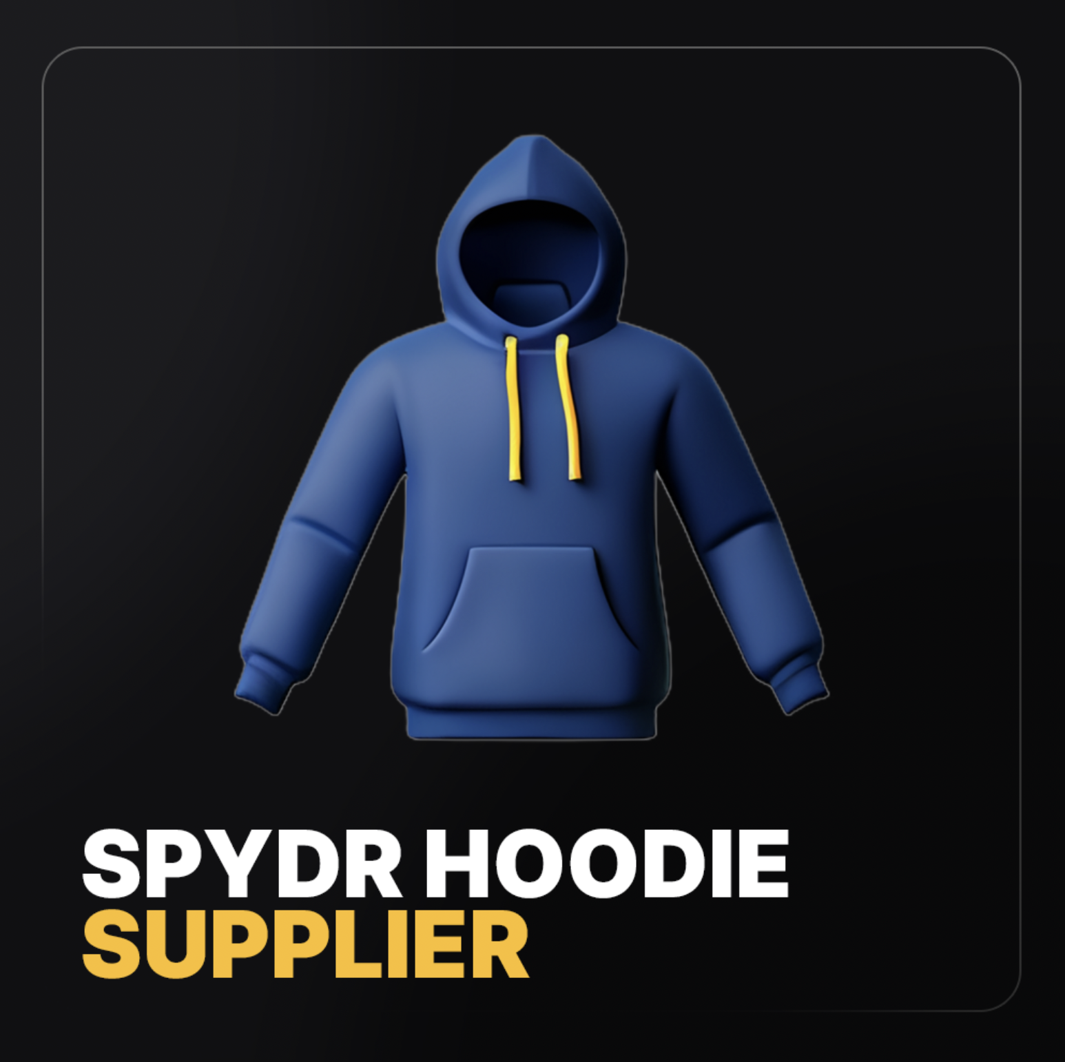 Spydr Hoodie Supplier